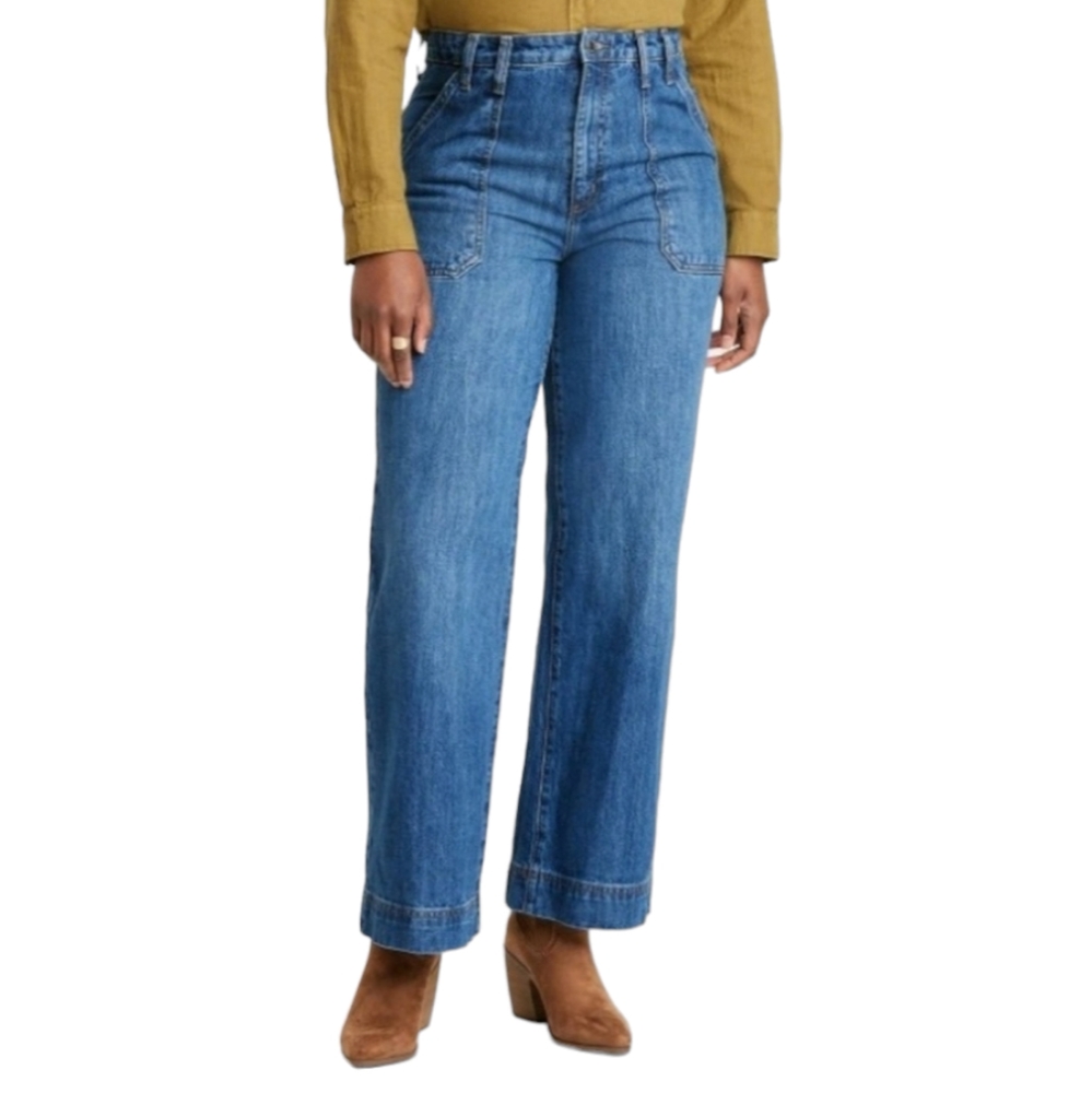 Universal Thread Women High-Rise Wide Leg Jeans Size 8